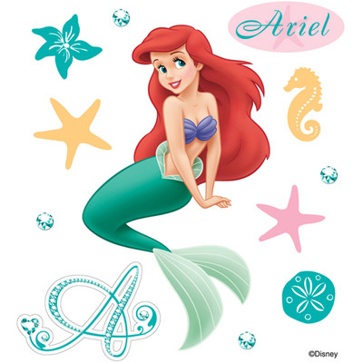 Disney Dimensional Stickers, The Little Mermaid - Ariel