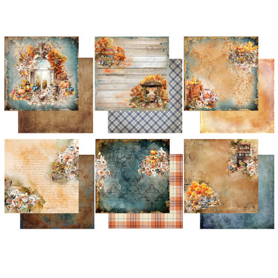 12X12 Paper Collection, Gold Autumn