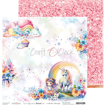 12X12 Paper Pad, Unicorn Sweet