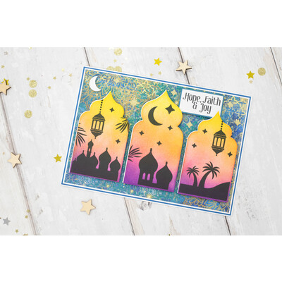 Clear Stamp & Die Set, Arabian Nights - Magical Window Scene