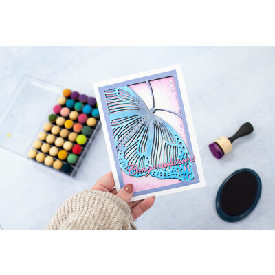 Create a Card Die, 5" x 7" - Admiral Butterfly