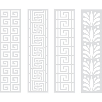 Stencil Set, Myths & Legends - Athenian Designs (4 Pack)