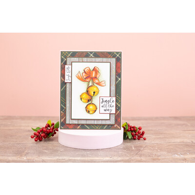 3D Embossing Folder, Jingle All The Way - The Sound Of Christmas