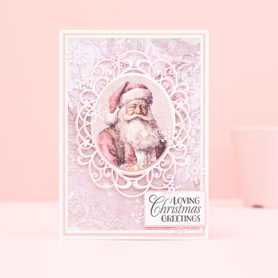 Clear Stamp, Sara Signature Christmas Rose - Santa Claus