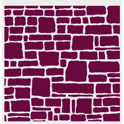 2D Embossing Folder, Through the Window - Stone Wall