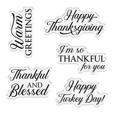 Clear Stamp & Die Set, Thanksgiving Turkey