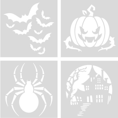 Stencil Set, Vintage Halloween - Halloween (4pc)