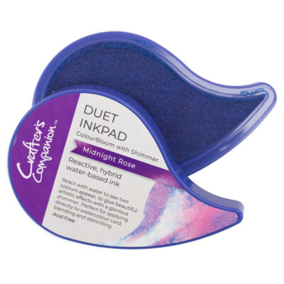 Duet ColourBloom Shimmer Ink Pad, Midnight Rose