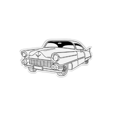 Clear Stamp & Die Set, Vintage Vegas - Cool Cadillac