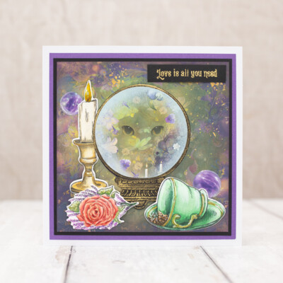 Sheena Crafts Clear Stamp & Die Set, Crystal Visions - Tea-riffic Times