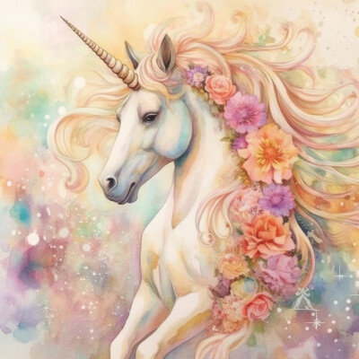 6X6 Paper Pad, Majestic Unicorn