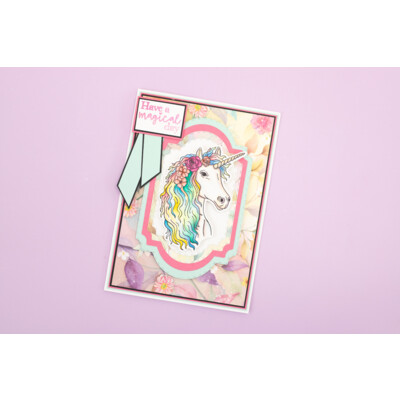 Clear Stamp & Die Set, Majestic Unicorn - There is Power in Kindness