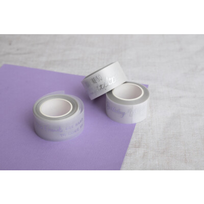 Vellum Washi Rolls, Silver Sentiments