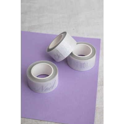 Vellum Washi Rolls, Christmas Silver Sentiments