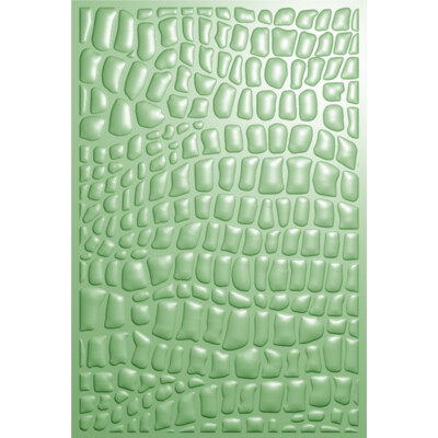 Sara Signature 3D Embossing Folder, Royal Jungle - Crocodile Print