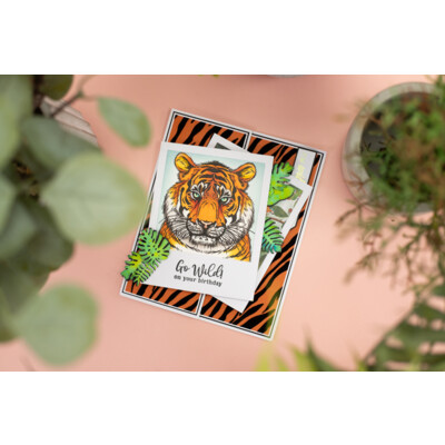 Sara Signature Clear Stamp, Royal Jungle - Regal Tiger