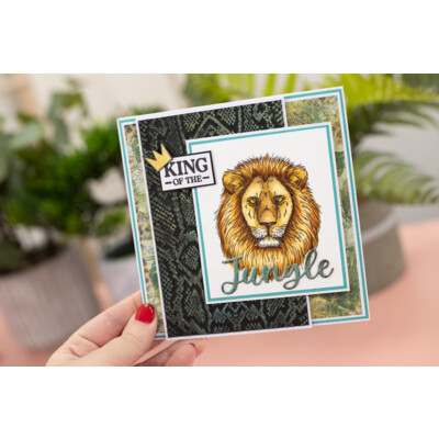 Sara Signature Clear Stamp, Royal Jungle - King of the Jungle