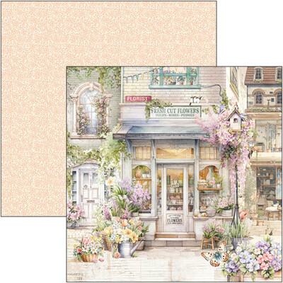 12X12 Paper Pad, Flower Shop