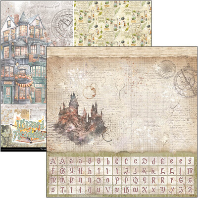 12X12 Patterns Paper Pad, Wizard Academy