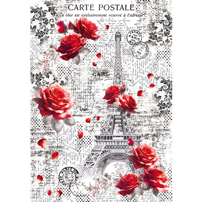 A4 Vellum Paper Pack, Paris Je t'aime