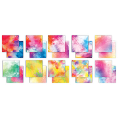 8X8 Essential Craft Papers Pad, Pigment Infusions