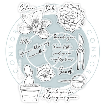 Clear Stamp, Botany Boutique - Orchid