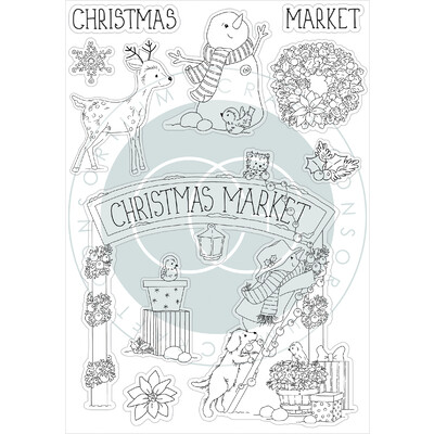 Clear Stamp, Christmas Market - Christmas Market