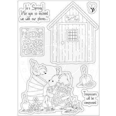 Clear Stamp, Cottage Garden - The Potting Shed