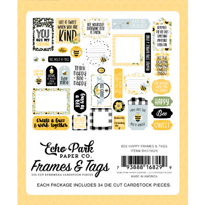 Frames & Tags, Bee Happy