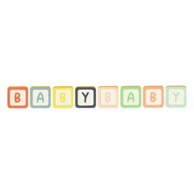 Washi Tape, Baby on Board Girl - Baby Blocks