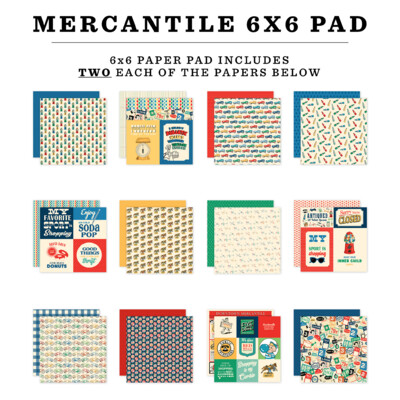 6X6 Paper Pad, Mercantile