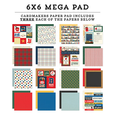 6X6 Mega Paper Pad, Back To School