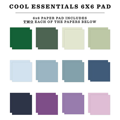 6X6 Paper Pad, Cool Essentials