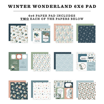 6X6 Paper Pad, Winter Wonderland