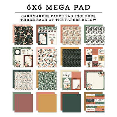 6X6 Mega Paper Pad, Family