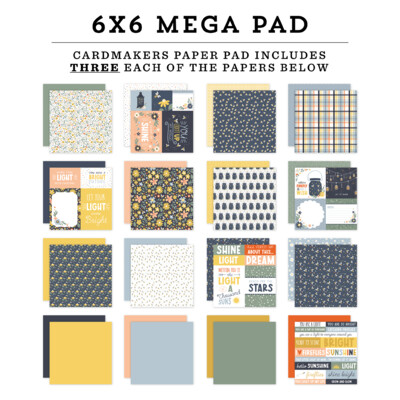 6X6 Mega Paper Pad, Firefly