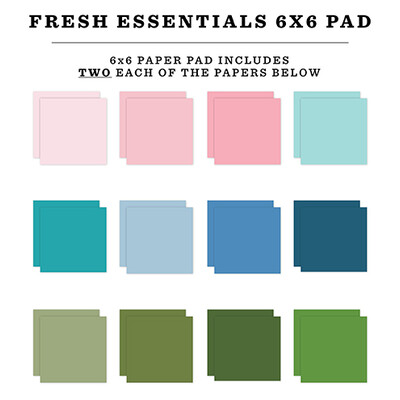 6X6 Paper Pad, Fresh Essentials