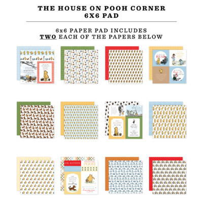 6X6 Paper Pad, The House at Pooh Corner