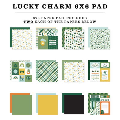 6X6 Paper Pad, Lucky Charm