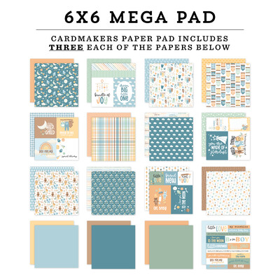 6X6 Mega Paper Pad, Our Baby Boy