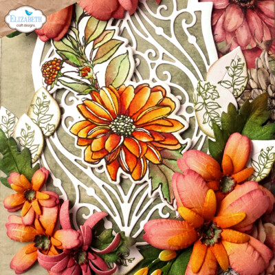 Clear Stamp & Die Set, Autumn Harvest Florals