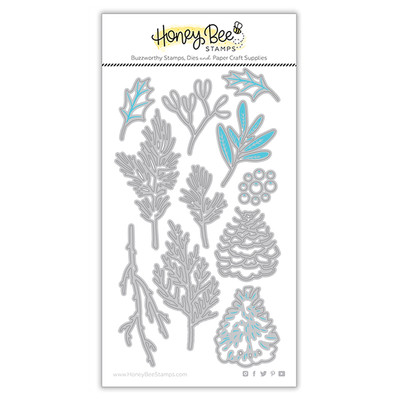 Honey Cuts Die, Lovely Layers: Winter Greenery