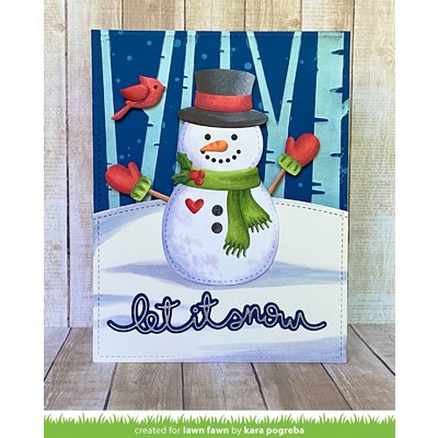Hot Foil Plate, Winter Big Scripty Words