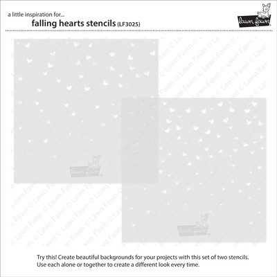 Stencil Pack, Falling Hearts