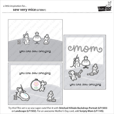 Clear Stamp, Sew Very Mice