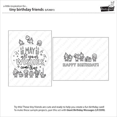 Clear Stamp, Tiny Birthday Friends