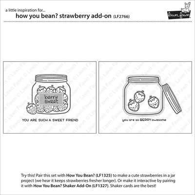 Clear Stamp, How You Bean? Strawberries Add-On