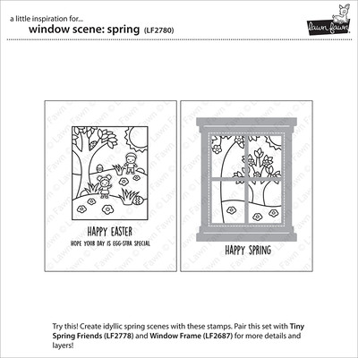 Clear Stamp, Window Scene: Spring