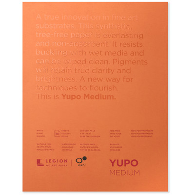 Yupo Medium Paper Pad, 9" x 12" (74lb/200gsm)