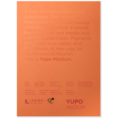 Yupo Medium Paper Pad, 5" x 7" (74lb/200gsm)
